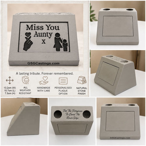 Miss You Aunty Love Family & Friend Memorial Grave Garden Ornament Statue Stone