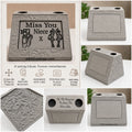 Miss You Niece. Beautiful Stone Home & Garden Ornament. Personalised Detailed Memorial Concrete Statue.