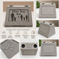 Miss You Son. Beautiful Stone Home & Garden Ornament. Personalised Detailed Memorial Concrete Statue.