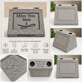 Miss You Mate. Beautiful Stone Home & Garden Ornament. Personalised Detailed Memorial Concrete Statue.