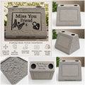 Miss You Friend. Beautiful Stone Home & Garden Ornament. Personalised Detailed Memorial Concrete Statue.