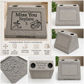 Miss You Nephew. Beautiful Stone Home & Garden Ornament. Personalised Detailed Memorial Concrete Statue.
